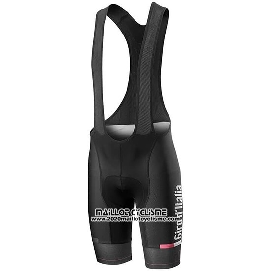 2019 Maillot Ciclismo Giro D'italie Fonce Bleu Manches Courtes et Cuissard